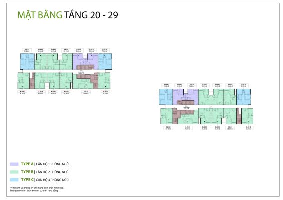 Mặt bằng căn hộ mường thanh phú hữu