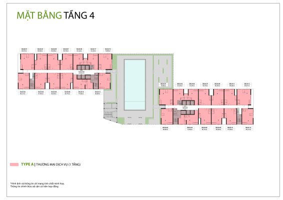Mặt bằng căn hộ mường thanh phú hữu