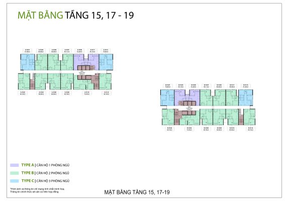 Mặt bằng căn hộ mường thanh phú hữu