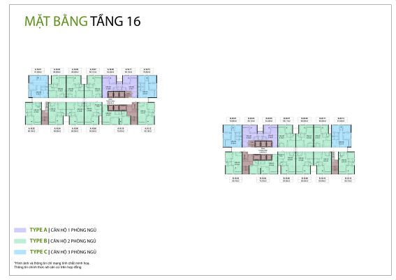 Mặt bằng căn hộ mường thanh phú hữu